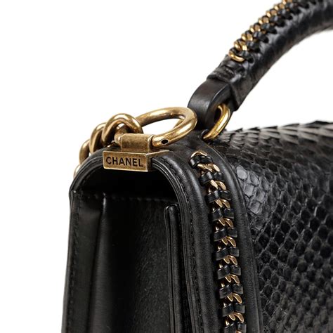 chanel python backpack price|Chanel le boy python bag.